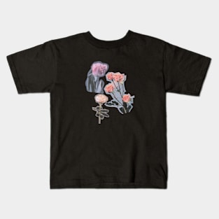 Tulip Vintage Minimalist Flora Positive Retro Kids T-Shirt